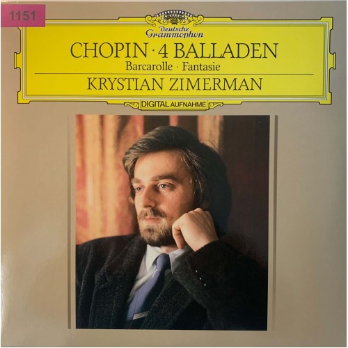 Chopin, Krystian Zimerman: «4 Balladen, Barcarolle, Fantasie»