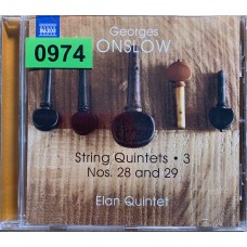 Georges Onslow, Elan Quintet: «String Quintets, Vol. 3 - Nos. 28 and 29»