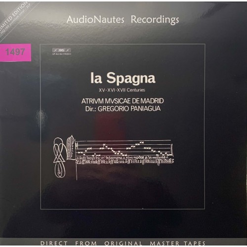 Gregorio Paniagua - Atrium Musicae De Madrid: «La Spagna, Music From The XV, XVI, And XVII Centuries»