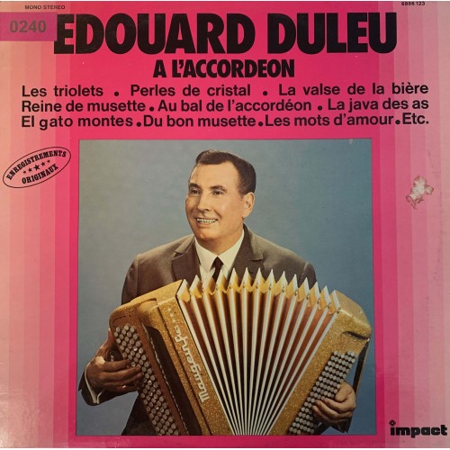 Edouard Duleu: «A L'accordeon»