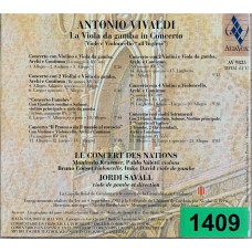 Antonio Vivaldi, Le Concert Des nations, Jordi Savall, Manfredo Kraemer, Pablo Valetti, Bruno Cocset: «La Viola Da Gamba In Concerto (Viole E Violoncello 