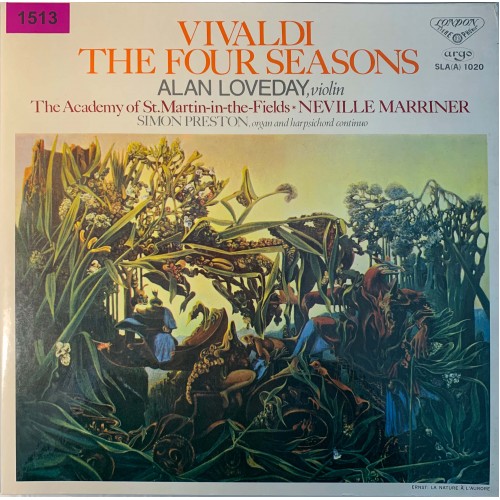 Vivaldi - Alan Loveday, Academy Of St. Martin-in-the-Fields, Neville Marriner: «The Four Seasons, Op.8, Nos.1-4»