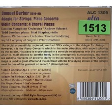 Samuel Barber, London Symphony Orchestra, Tedd Joselson (Piano), Ittai Shapira (Violin): «Adagio for Strings, Piano & Violin Concertos  Choral Pieces»