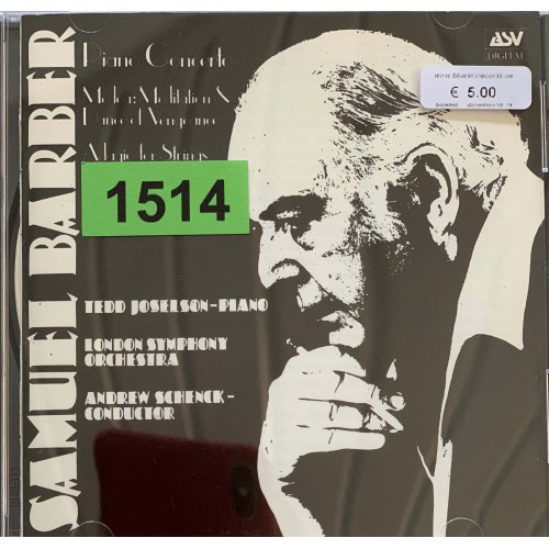 Samuel Barber, Tedd Joselson, London Symphony Orchestra, Andrew Schenck: «Piano Concerto / Medea: Meditation & Dance Of Vengeance / Adagio For Strings»