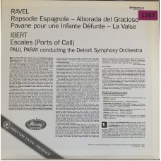 Ravel, Ibert, Detroit Symphony, Paray: «Rapsodie Espagnole: La Valse: Pavane: Alborada Escales»