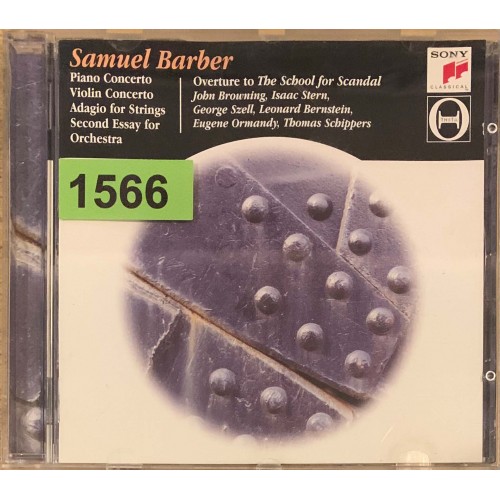 Samuel Barber: «Piano Concerto, Violin Concerto, Adagio For Strings, Second Essay For Orchestra»