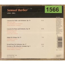 Samuel Barber: «Piano Concerto, Violin Concerto, Adagio For Strings, Second Essay For Orchestra»