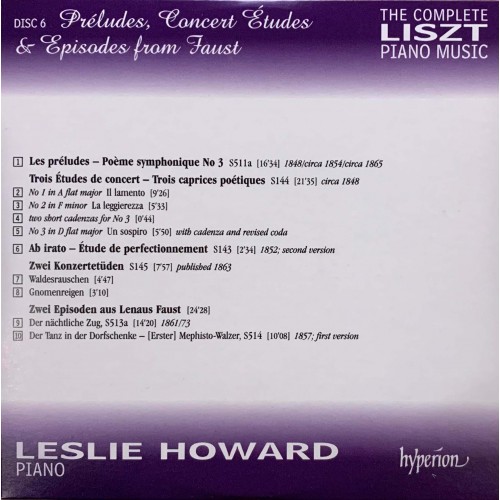 Liszt - Leslie Howard: «The Complete Piano Music» CD 06