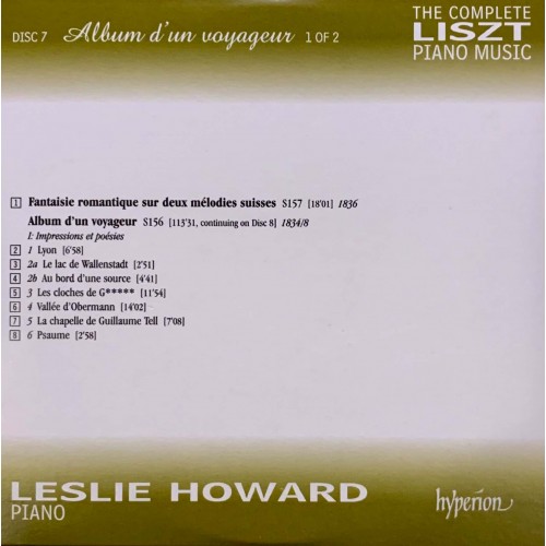 Liszt - Leslie Howard: «The Complete Piano Music» CD 07