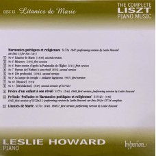 Liszt - Leslie Howard: «The Complete Piano Music» CD 15