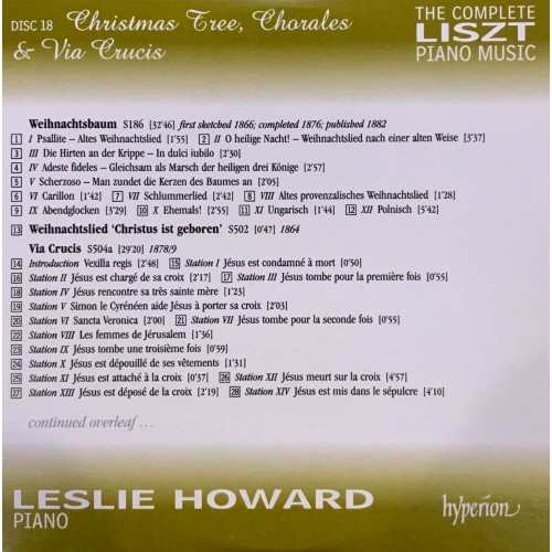 Liszt - Leslie Howard: «The Complete Piano Music» CD 18