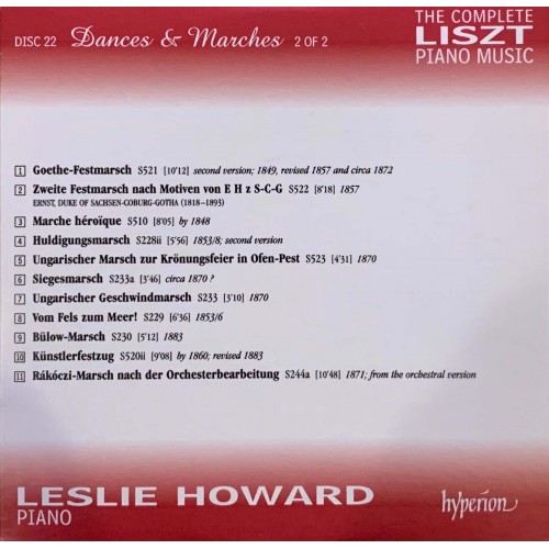 Liszt - Leslie Howard: «The Complete Piano Music» CD 22