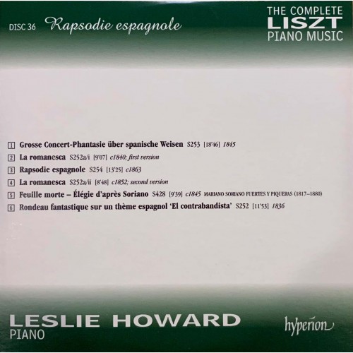 Liszt - Leslie Howard: «The Complete Piano Music» CD 36