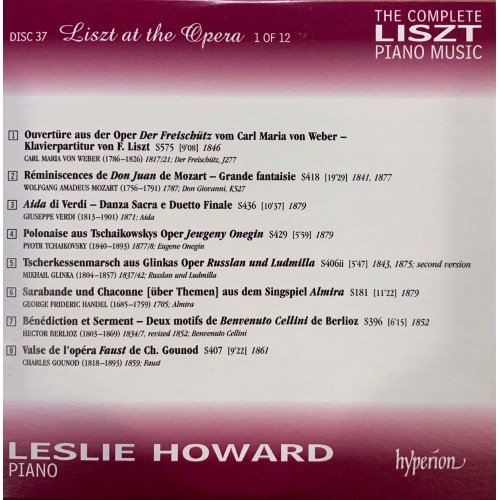 Liszt - Leslie Howard: «The Complete Piano Music» CD 37