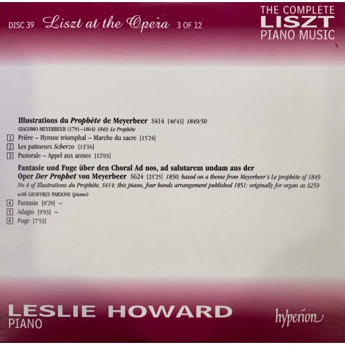 Liszt - Leslie Howard: «The Complete Piano Music» CD 39