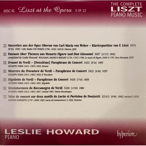 Liszt - Leslie Howard: «The Complete Piano Music» CD 41