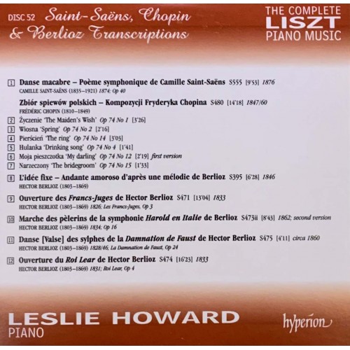 Liszt - Leslie Howard: «The Complete Piano Music» CD 52