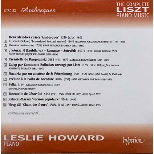 Liszt - Leslie Howard: «The Complete Piano Music» CD 53