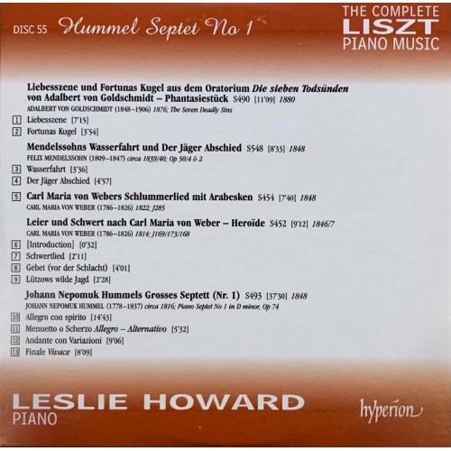 Liszt - Leslie Howard: «The Complete Piano Music» CD 55