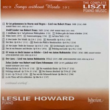 Liszt - Leslie Howard: «The Complete Piano Music» CD 59