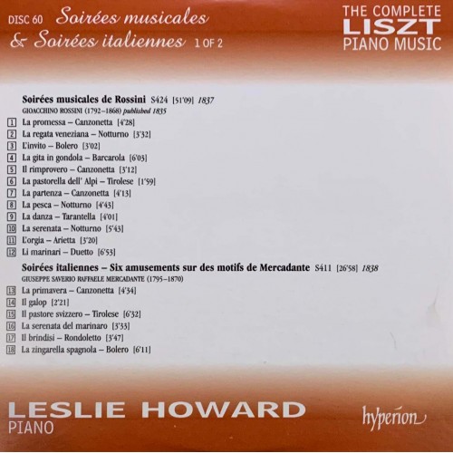 Liszt - Leslie Howard: «The Complete Piano Music» CD 60