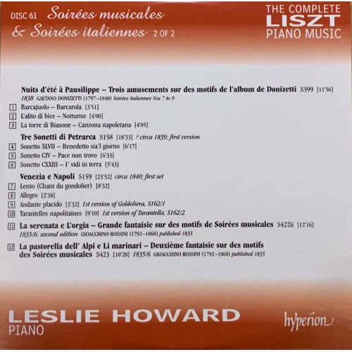 Liszt - Leslie Howard: «The Complete Piano Music» CD 61