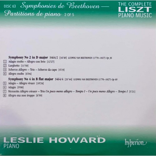 Liszt - Leslie Howard: «The Complete Piano Music» CD 63