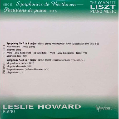 Liszt - Leslie Howard: «The Complete Piano Music» CD 65