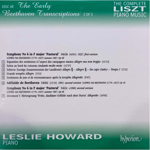 Liszt - Leslie Howard: «The Complete Piano Music» CD 68