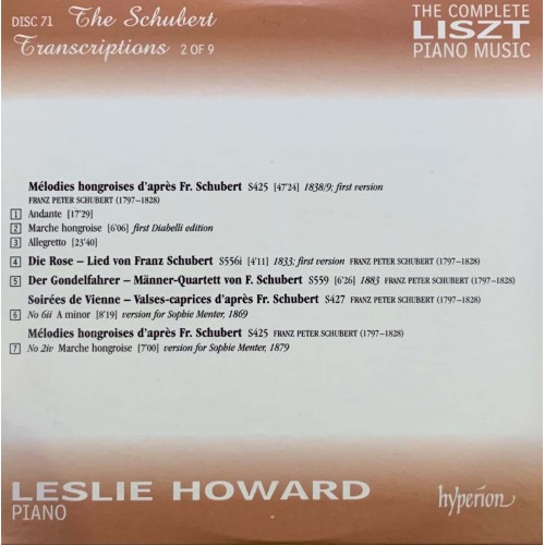 Liszt - Leslie Howard: «The Complete Piano Music» CD 71