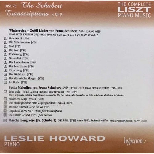 Liszt - Leslie Howard: «The Complete Piano Music» CD 75