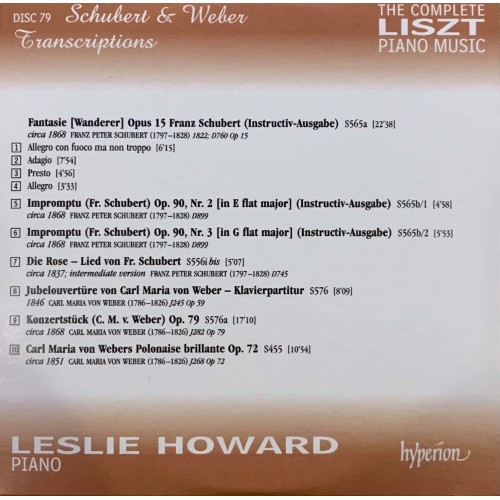 Liszt - Leslie Howard: «The Complete Piano Music» CD 79