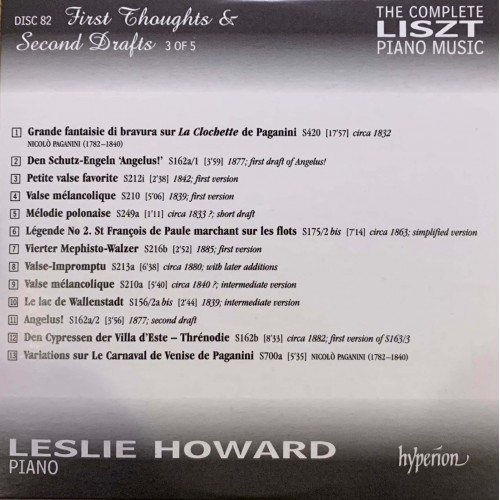 Liszt - Leslie Howard: «The Complete Piano Music» CD 82