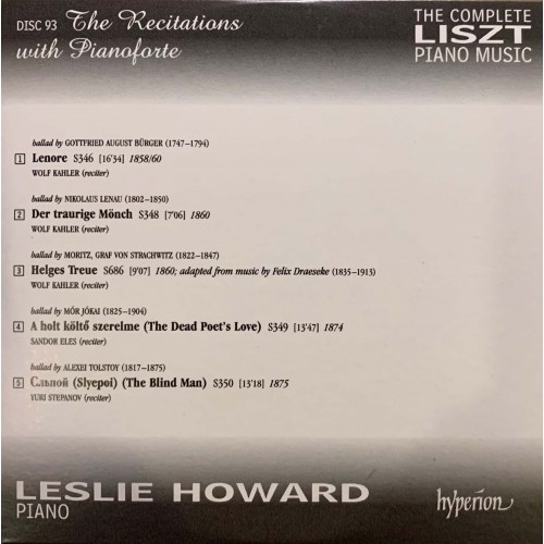 Liszt - Leslie Howard: «The Complete Piano Music» CD 93