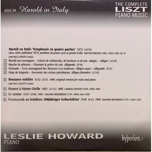 Liszt - Leslie Howard: «The Complete Piano Music» CD 94