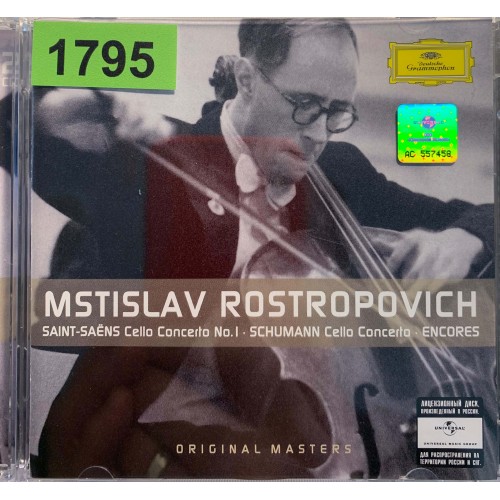 Saint-Saens, Schumann - Mstislav Rostropovich: «Cello Concerto No. 1  Cello Concerto  Encores»