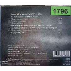 Aram Khachaturian, Moscow Philharmonic Symphony Orchestra / Kirill Kondrashin / Yakov Flier: «Concerto for Piano and Orchestra; Symphony No. 3»