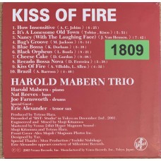 Harold Mabern Trio: «Kiss Of Fire»