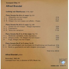 Alfred Brendel: «The Complete Vox, Turnabout And Vanguard Solo Recordings» CD 11