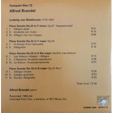 Alfred Brendel: «The Complete Vox, Turnabout And Vanguard Solo Recordings» CD 12