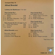 Alfred Brendel: «The Complete Vox, Turnabout And Vanguard Solo Recordings» CD 14