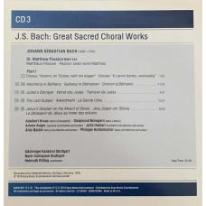 J. S. Bach - Gachinger Kantorei Stuttgart · Bach-Collegium Stuttgart · Helmuth Rillinga: «Great Sacred Choral Works» CD 3