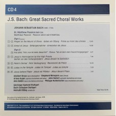 J. S. Bach - Gachinger Kantorei Stuttgart · Bach-Collegium Stuttgart · Helmuth Rillinga: «Great Sacred Choral Works» CD 4