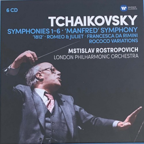 Tchaikovsky / Mstislav Rostropovich, London Philharmonic Orchestra: «Symphonies 1-6, 'Manfred' Symphony, '1821', Romeo & Juliet, Francesca Da Rimini, Rococo Variations» CD 1