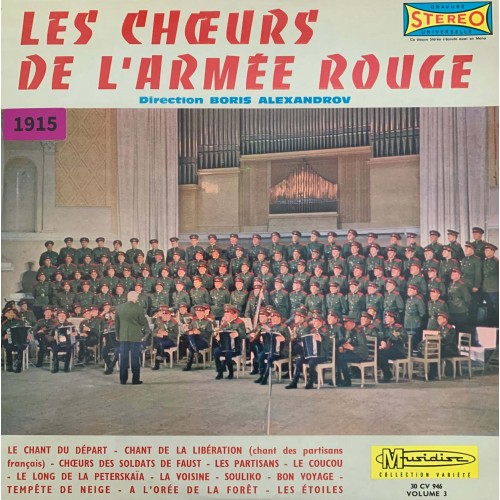 Les Chours De L'Armee Rouge Diriges Par Boris Alexandrov (Volume 3)