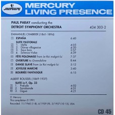 Various: «Mercury Living Presence - The Collectors Edition 2» CD 45