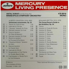 Various: «Mercury Living Presence - The Collectors Edition 3» CD 38