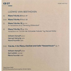 Wilhelm Kempff: «Edition» CD 27