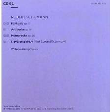 Wilhelm Kempff: «Edition» CD 61