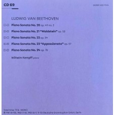 Wilhelm Kempff: «Edition» CD 69